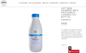 Le Petit Shop website prosperite milk